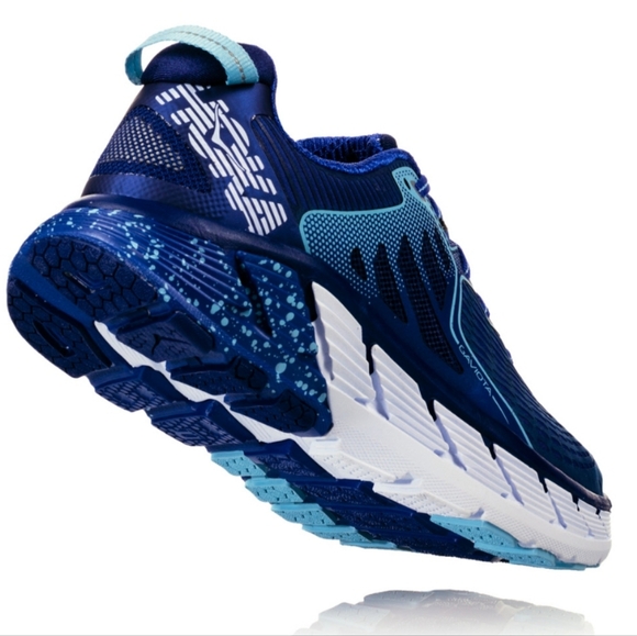 Hoka Shoes - Hoka Men's Navy and Teal Athletic Running Shoes
